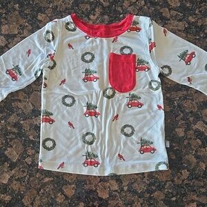 Kyte BABY Toddler Long Sleeve Crew Neck Tee In Wreath